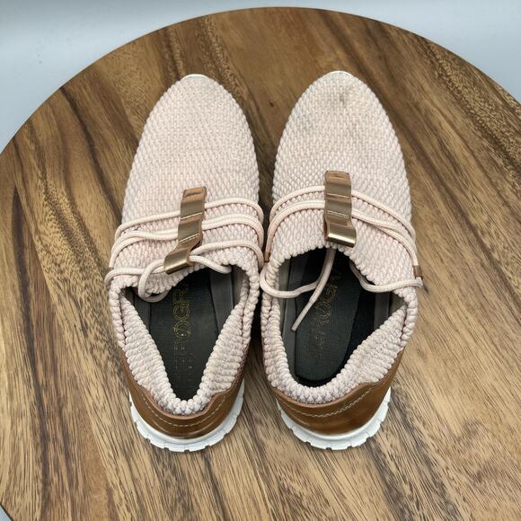 Cole Haan Grand.OS Shoes Womens Size 6.5 B Pink Knit Rose Gold Casual Sneakers - Picture 5 of 8